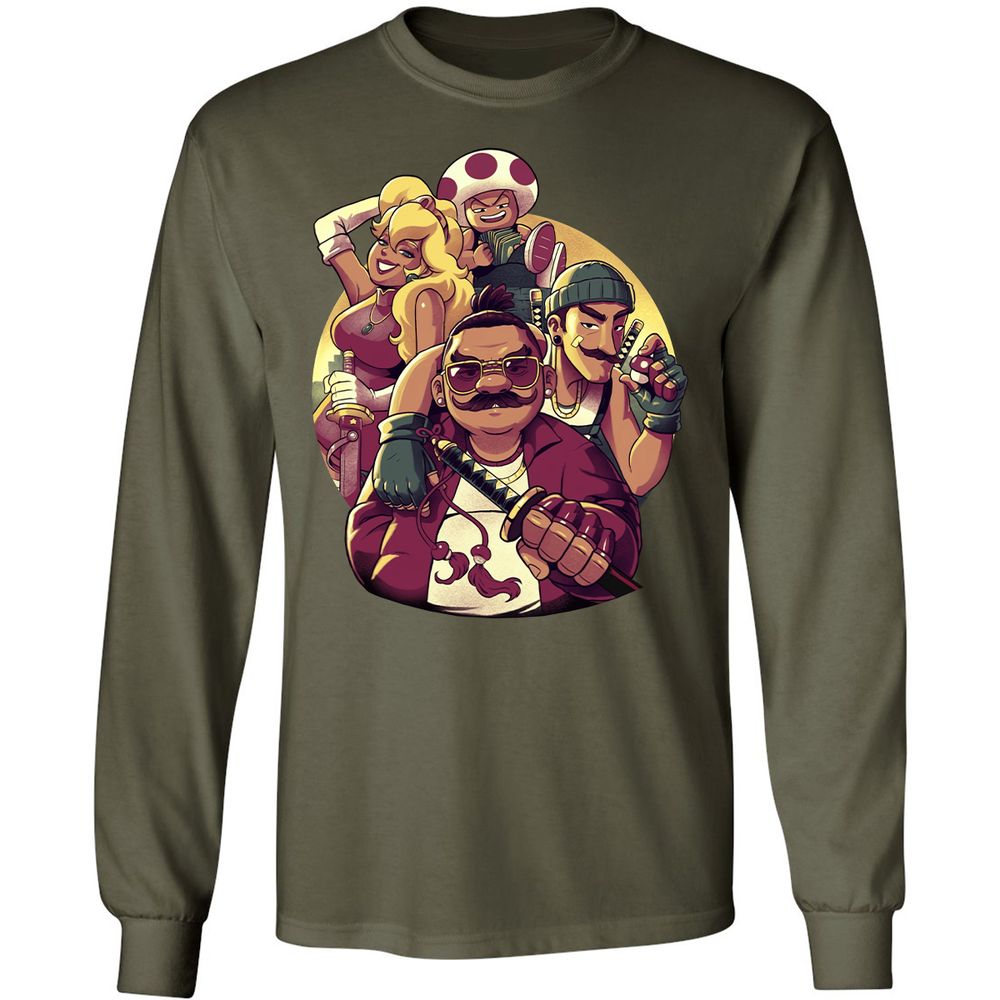 Long Sleeve T-Shirt - 2E2PHC8T - Military Green - 16
