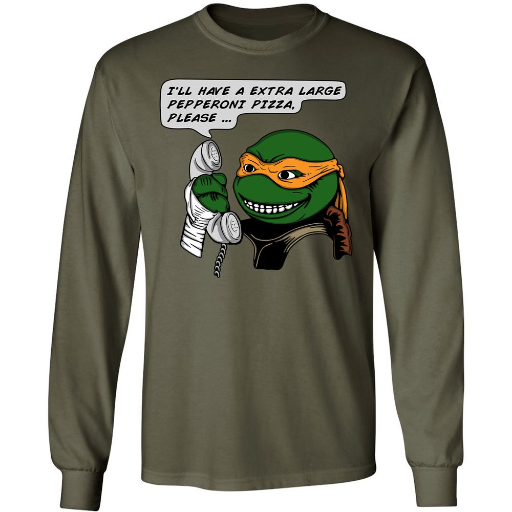 Long Sleeve T-Shirt - 7A8T357G - Military Green - 16