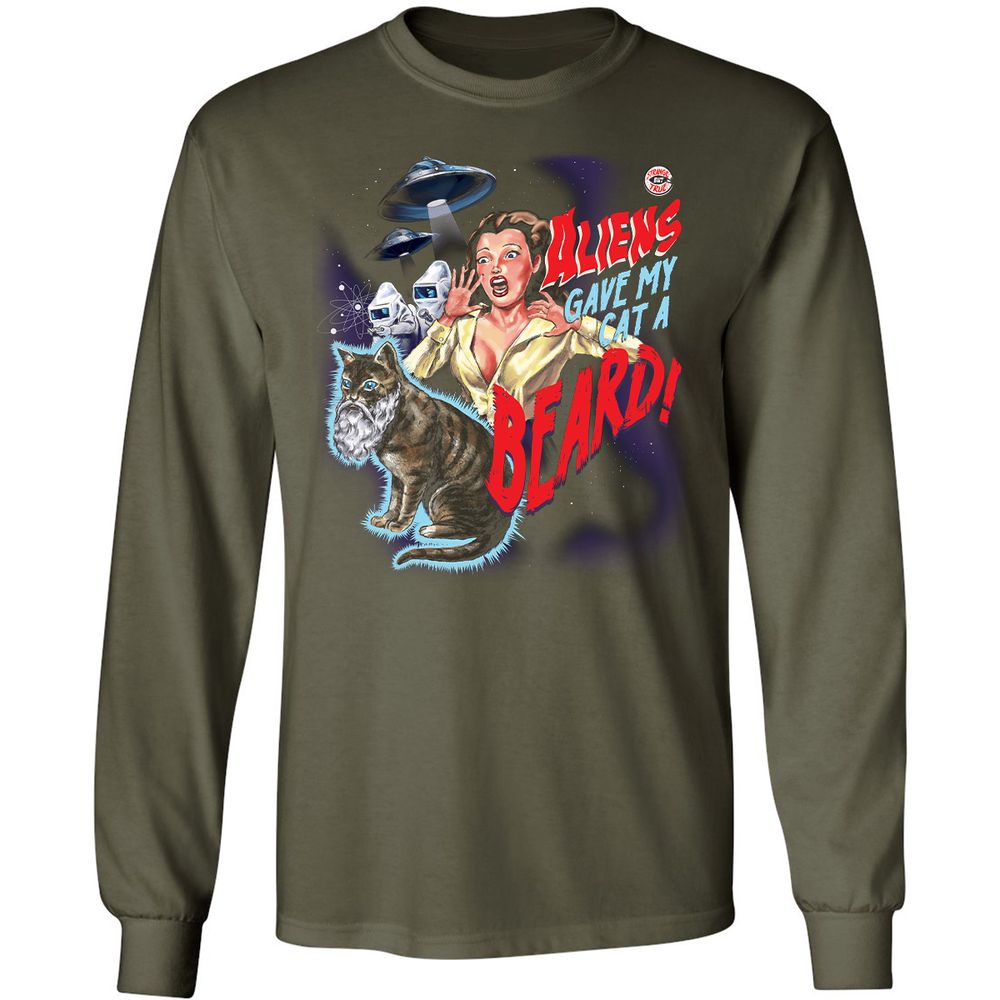 Long Sleeve T-Shirt - D9ZQR68Z - Military Green - 16