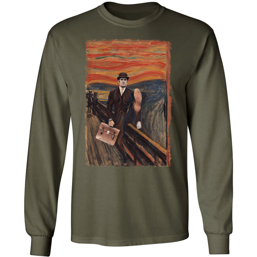 Long Sleeve T-Shirt - YUMENUXV - Military Green - 16