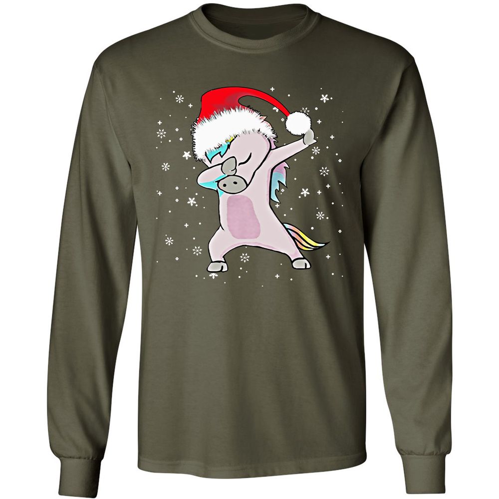 Long Sleeve T-Shirt - HN5HP4SJ - Military Green - 16
