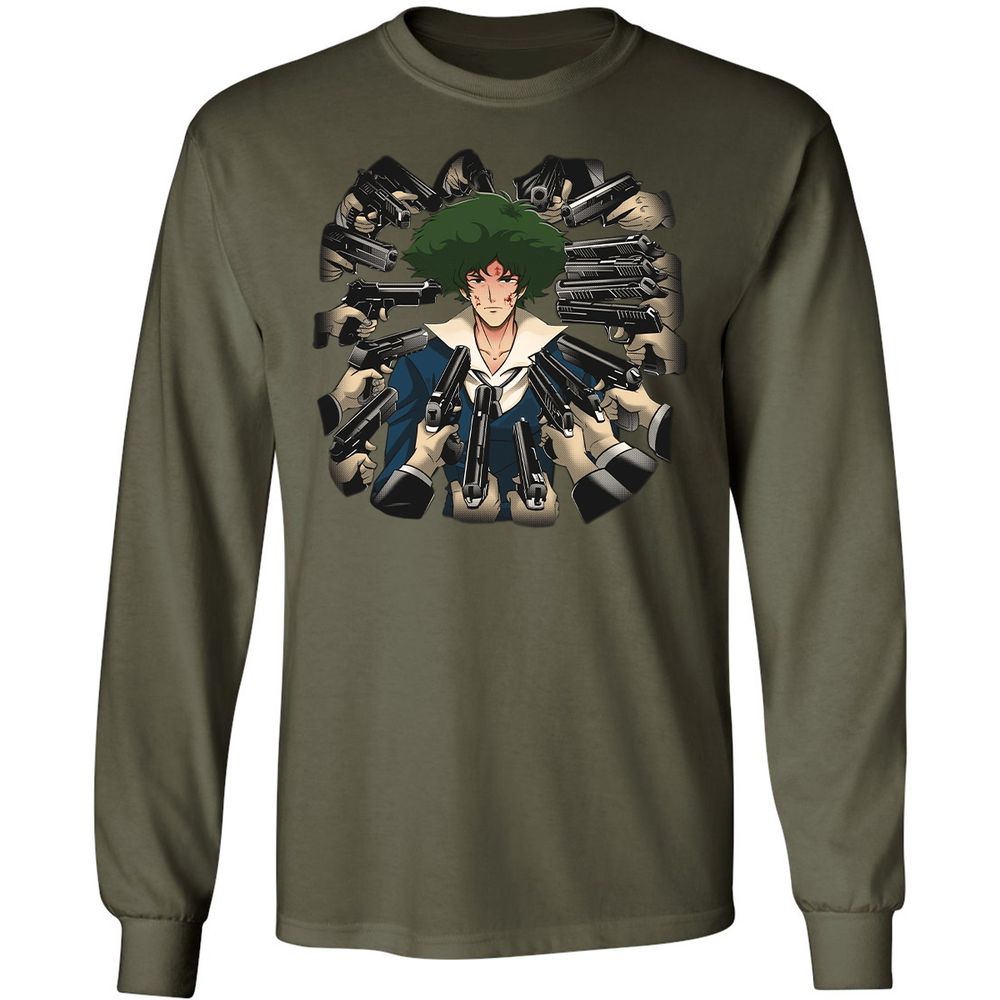 Long Sleeve T-Shirt - HWVU1DAR - Military Green - 16