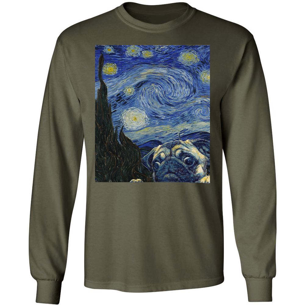 Long Sleeve T-Shirt - TD6ACWZH - Military Green - 16