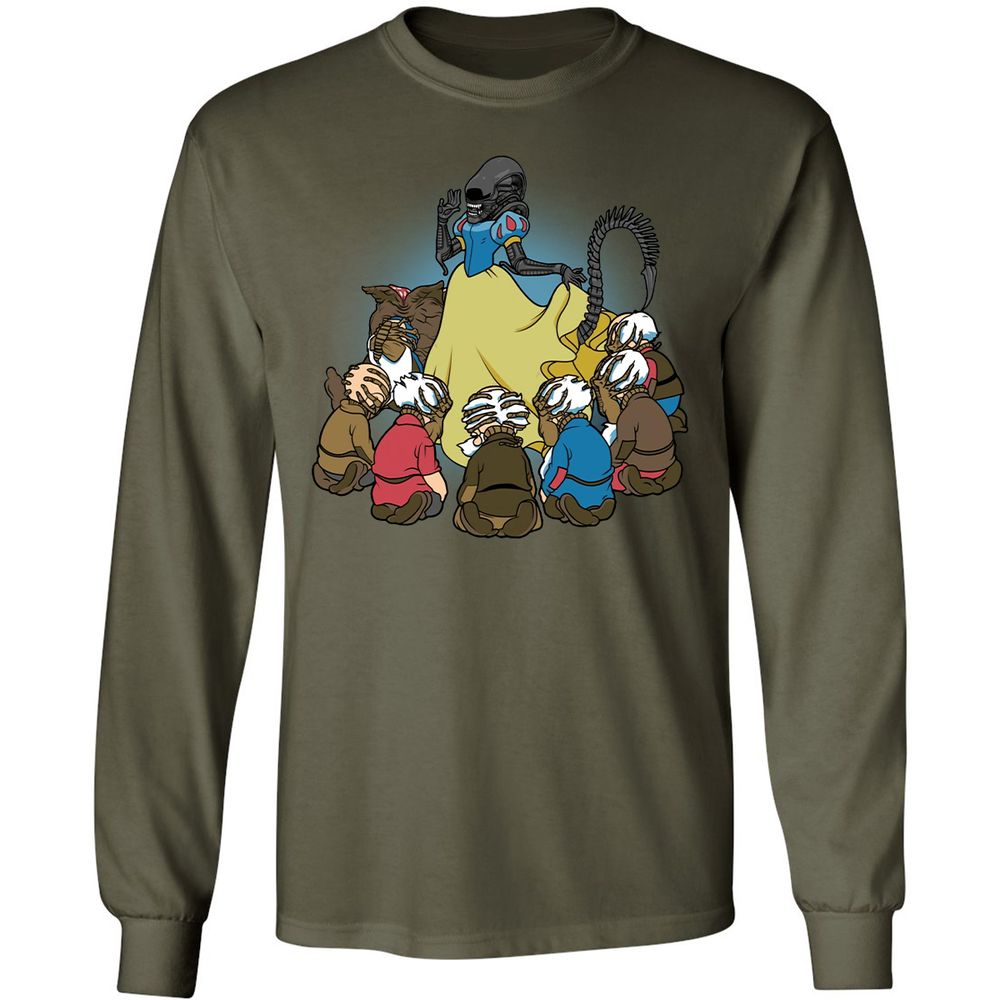 Long Sleeve T-Shirt - 4NDAY6JH - Military Green - 16