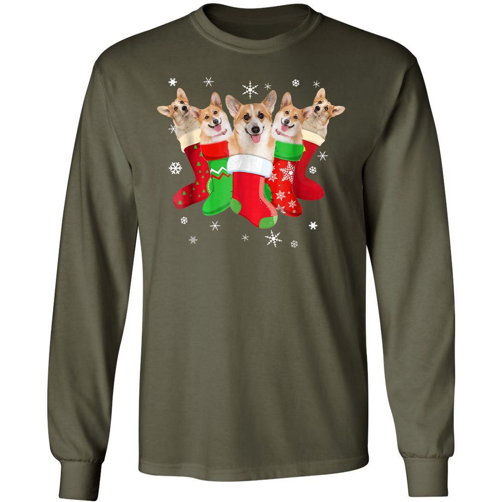 Long Sleeve T-Shirt - 1DFK3GPN - Military Green - 16
