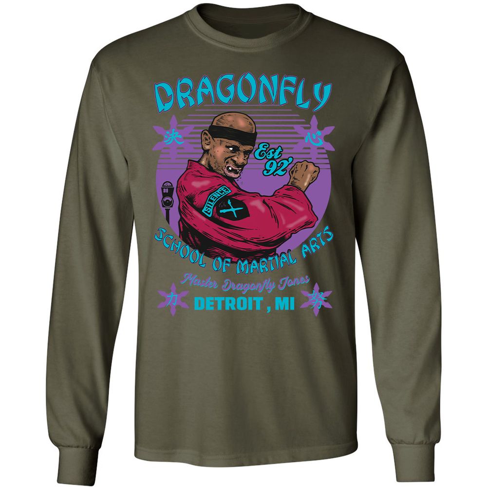 Long Sleeve T-Shirt - 216SE9XX - Military Green - 16