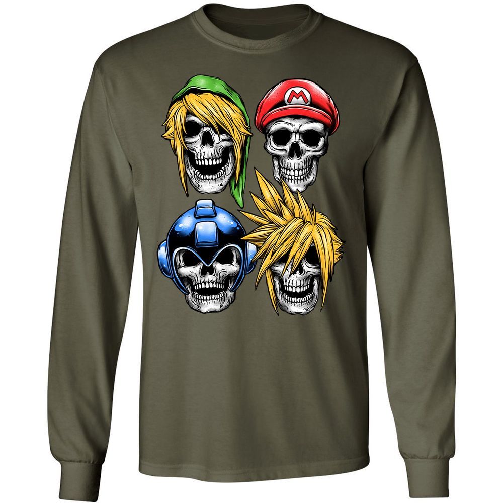 Long Sleeve T-Shirt - WGE2Y9FT - Military Green - 16