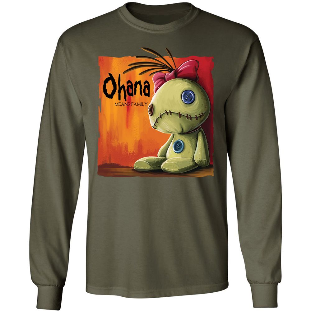 Long Sleeve T-Shirt - J7UUGSV3 - Military Green - 16