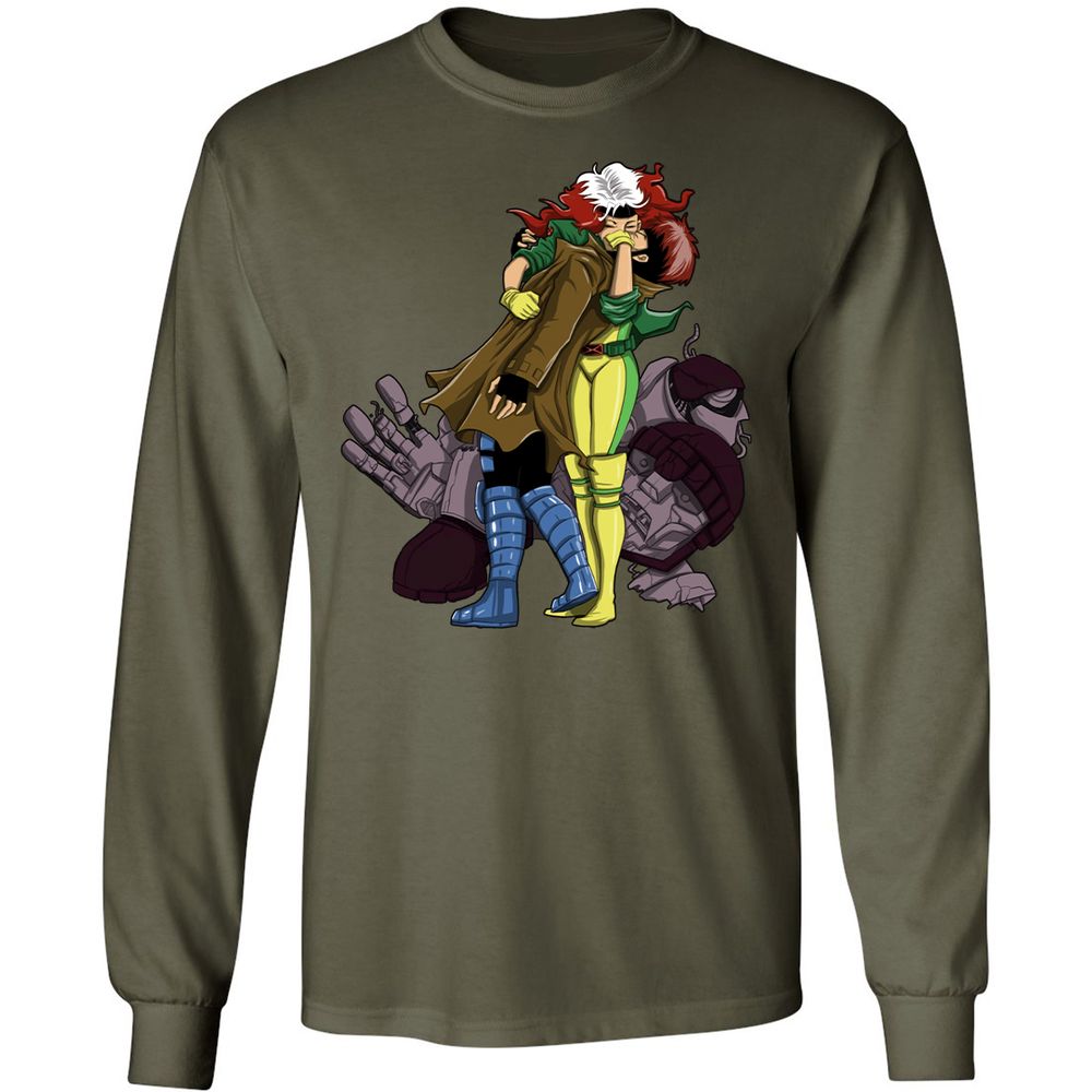 Long Sleeve T-Shirt - 9S96WZNQ - Military Green - 16