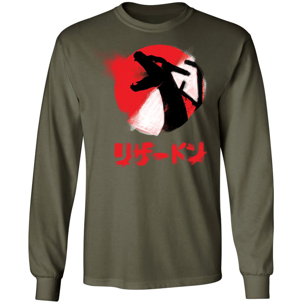 Long Sleeve T-Shirt - T7A8PYXM - Military Green - 16