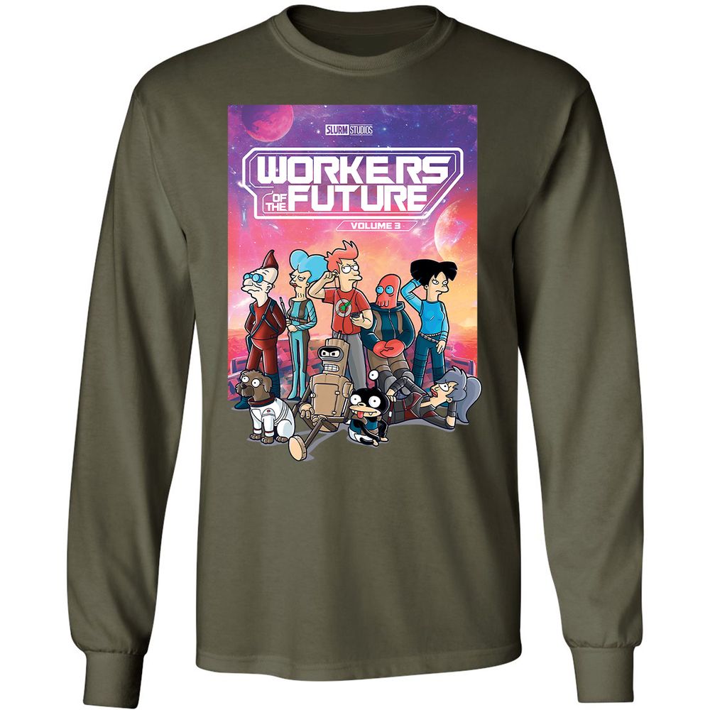 Long Sleeve T-Shirt - BTJD77U7 - Military Green - 16