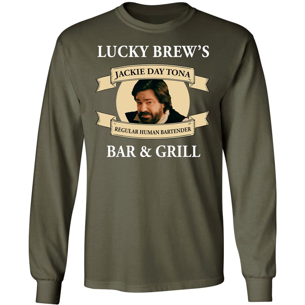 Long Sleeve T-Shirt - B44X1KDE - Military Green - 16