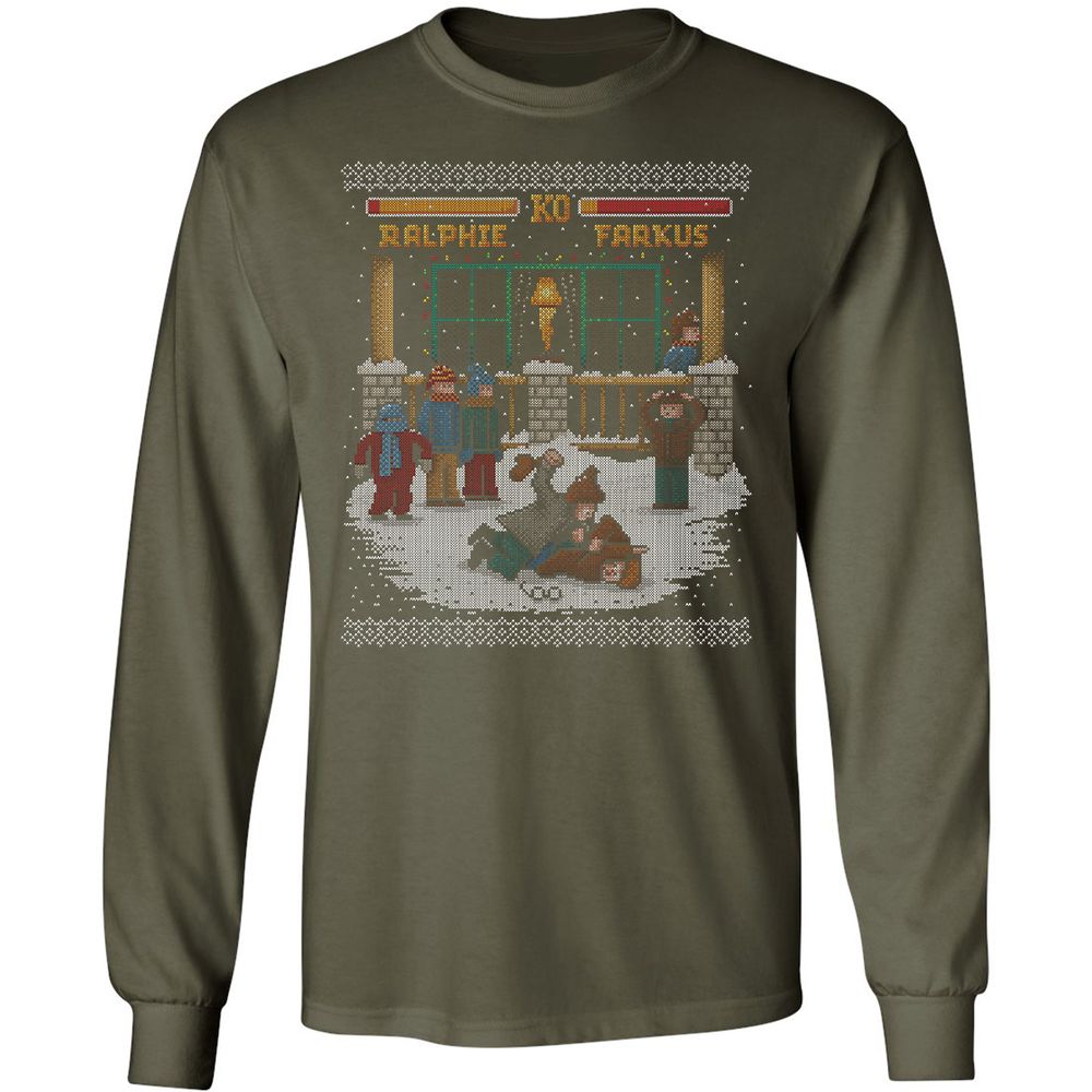 Long Sleeve T-Shirt - 65CGSX9C - Military Green - 16