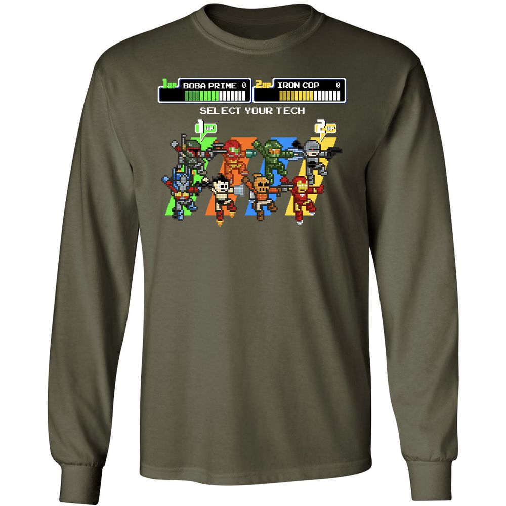 Long Sleeve T-Shirt - XS4SL3U9 - Military Green - 16