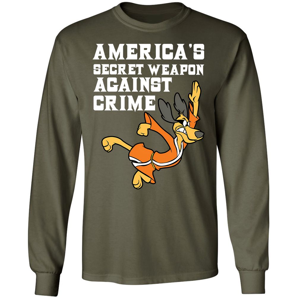 Long Sleeve T-Shirt - MBP3GEEQ - Military Green - 16