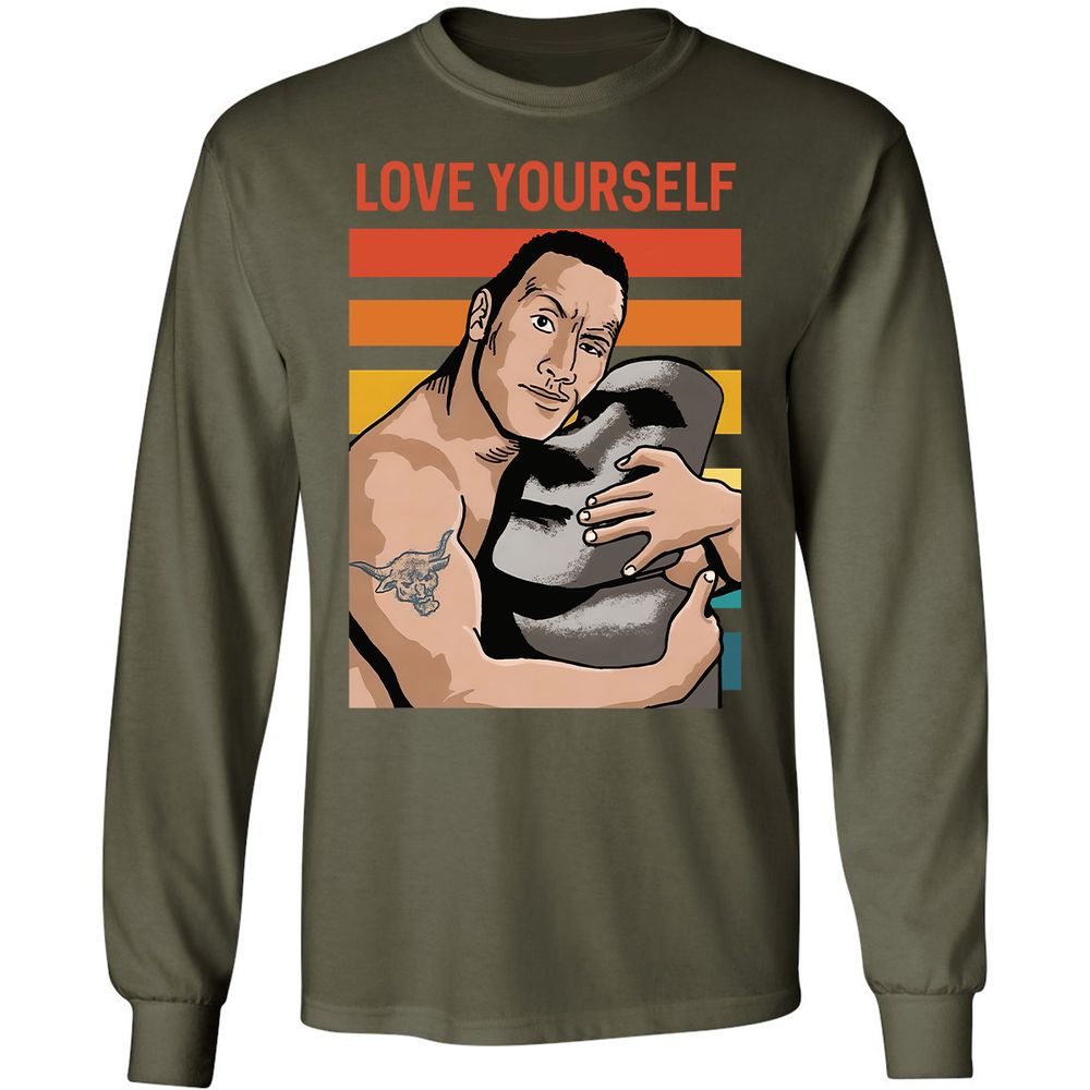 Long Sleeve T-Shirt - CS4YK7NJ - Military Green - 16