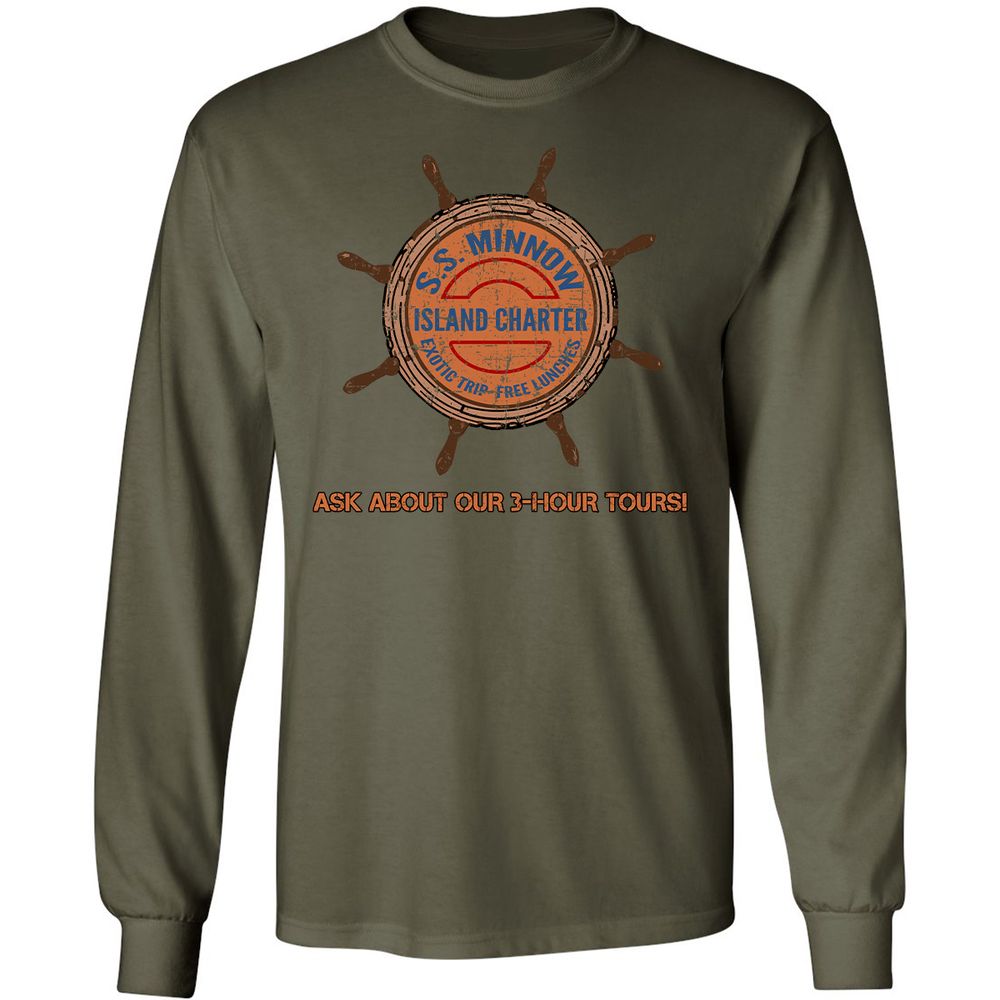 Long Sleeve T-Shirt - H4FGZHCR - Military Green - 16