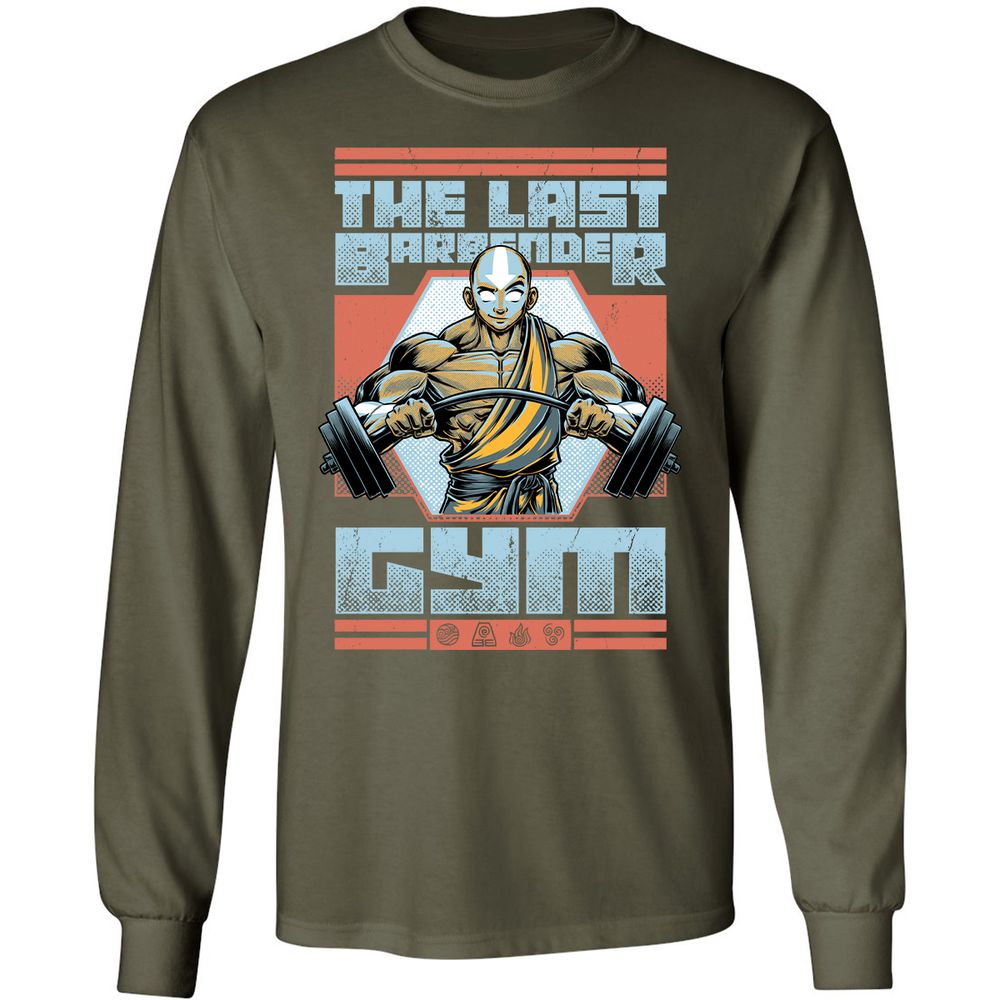 Long Sleeve T-Shirt - 6L64S9QK - Military Green - 16