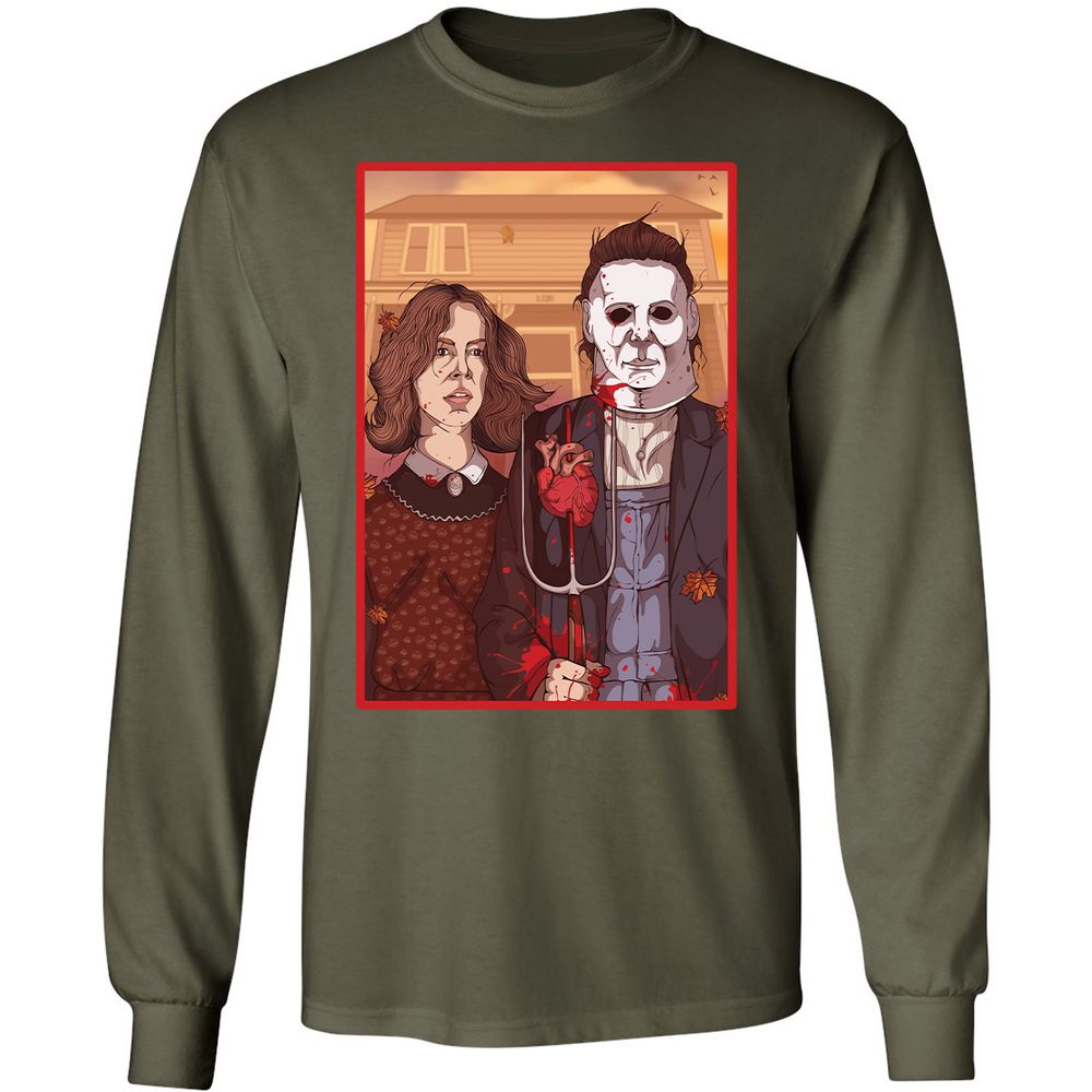 Long Sleeve T-Shirt - TRA8YC86 - Military Green - 16