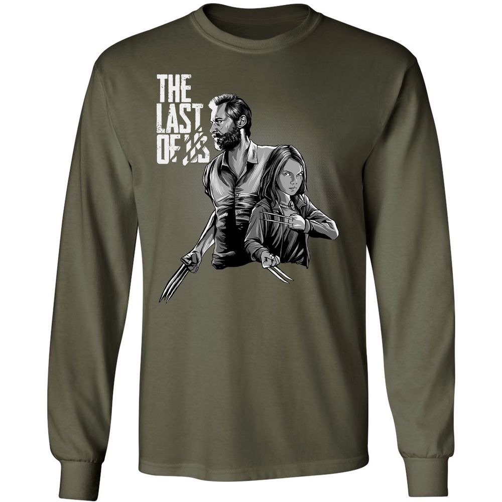 Long Sleeve T-Shirt - C6KWM5B7 - Military Green - 16