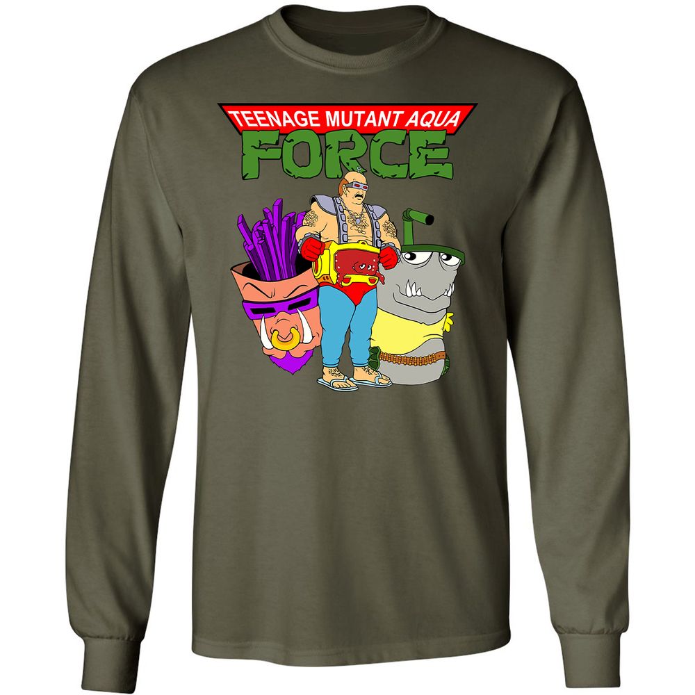 Long Sleeve T-Shirt - 8T3P1BK7 - Military Green - 16