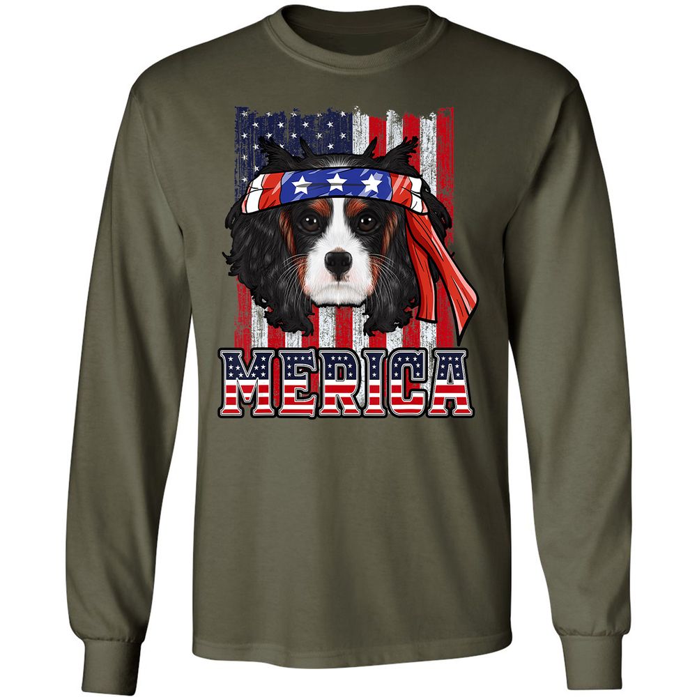 Long Sleeve T-Shirt - D7T1KW8F - Military Green - 16