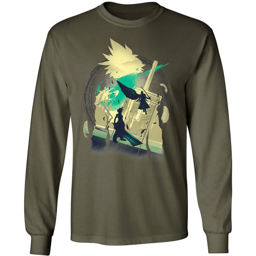 Long Sleeve T-Shirt - ZHJP6SEN - Military Green - 16