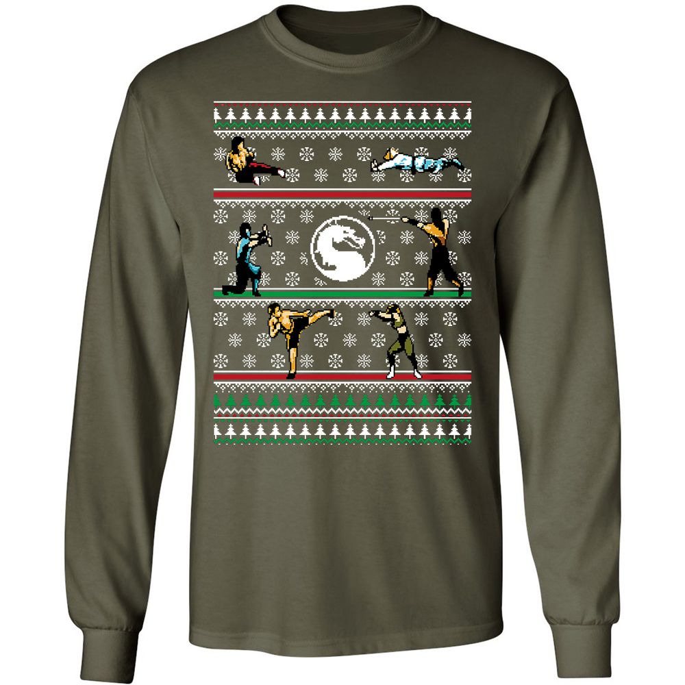 Long Sleeve T-Shirt - 8Y3LLHXJ - Military Green - 16
