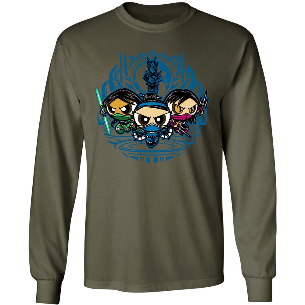 Long Sleeve T-Shirt - B9AT11ZP - Military Green - 16