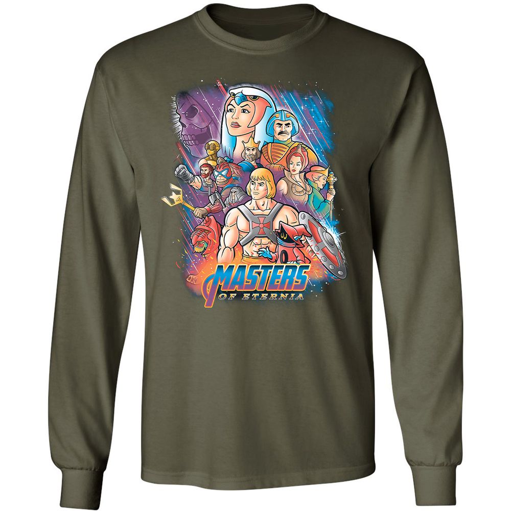 Long Sleeve T-Shirt - 4YBNUX9K - Military Green - 16