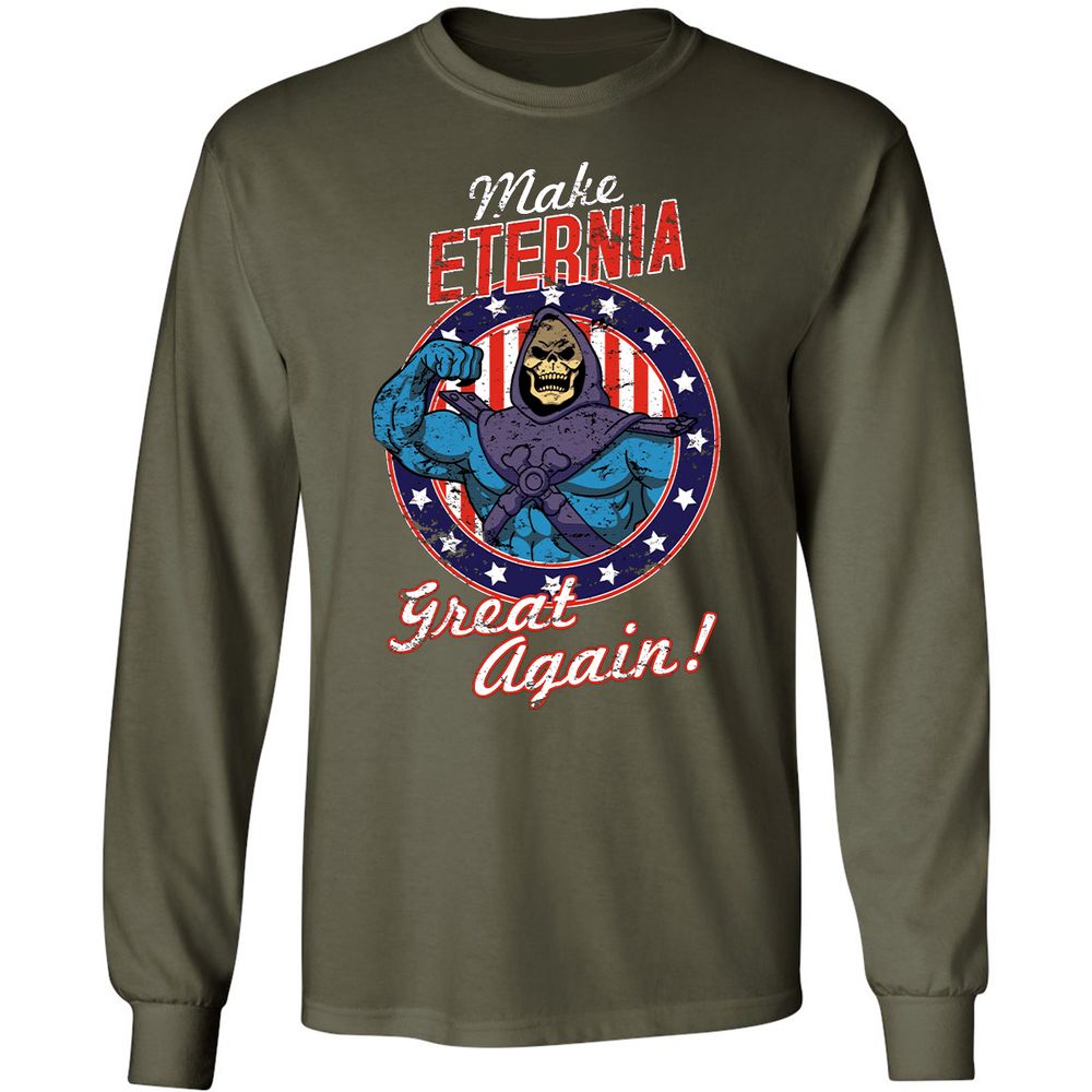Long Sleeve T-Shirt - P4GGCA8E - Military Green - 16