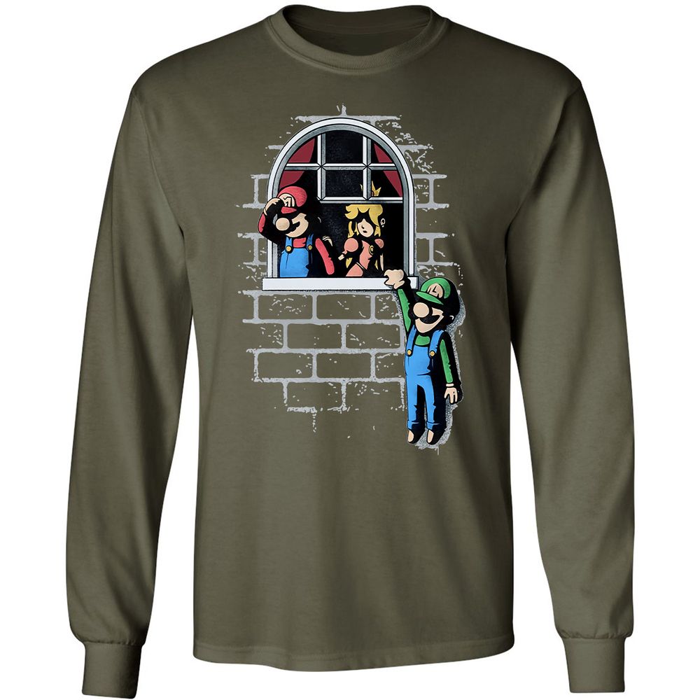 Long Sleeve T-Shirt - V5WH1QD8 - Military Green - 16