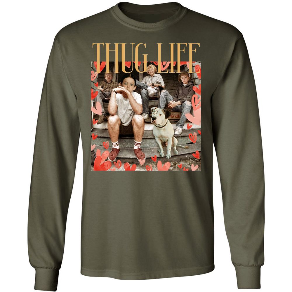 Long Sleeve T-Shirt - PQYYLDZ6 - Military Green - 16