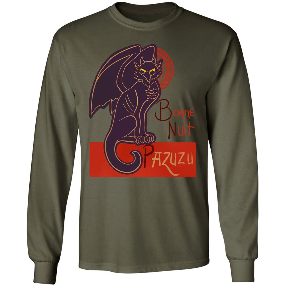 Long Sleeve T-Shirt - ZBBQSZXZ - Military Green - 16