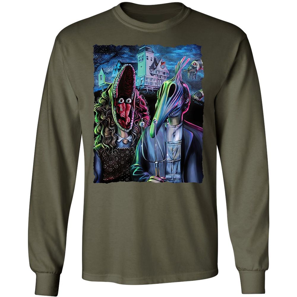 Long Sleeve T-Shirt - 225YDFCZ - Military Green - 16