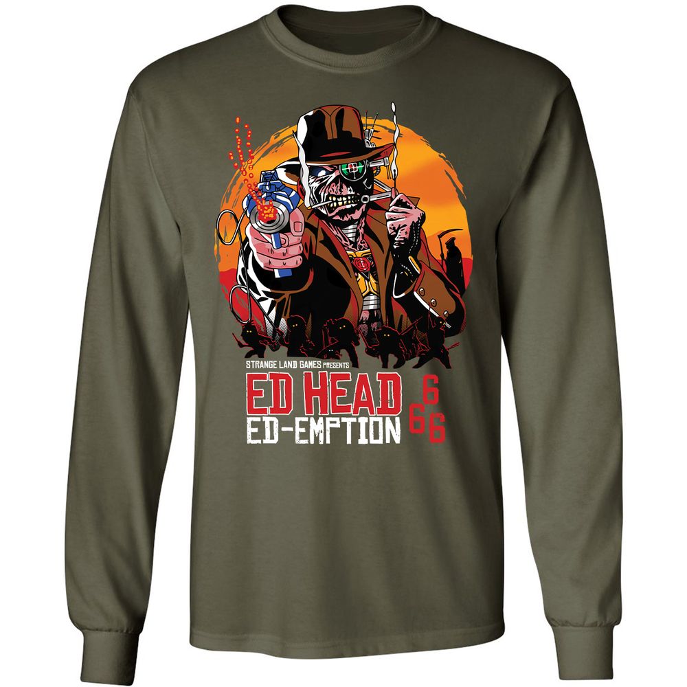 Long Sleeve T-Shirt - 3K6YAQ3M - Military Green - 16