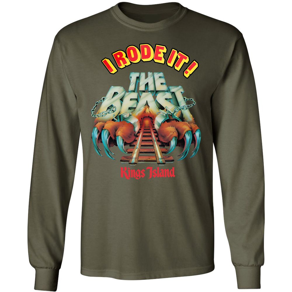 Long Sleeve T-Shirt - 7D4S3V8Y - Military Green - 16