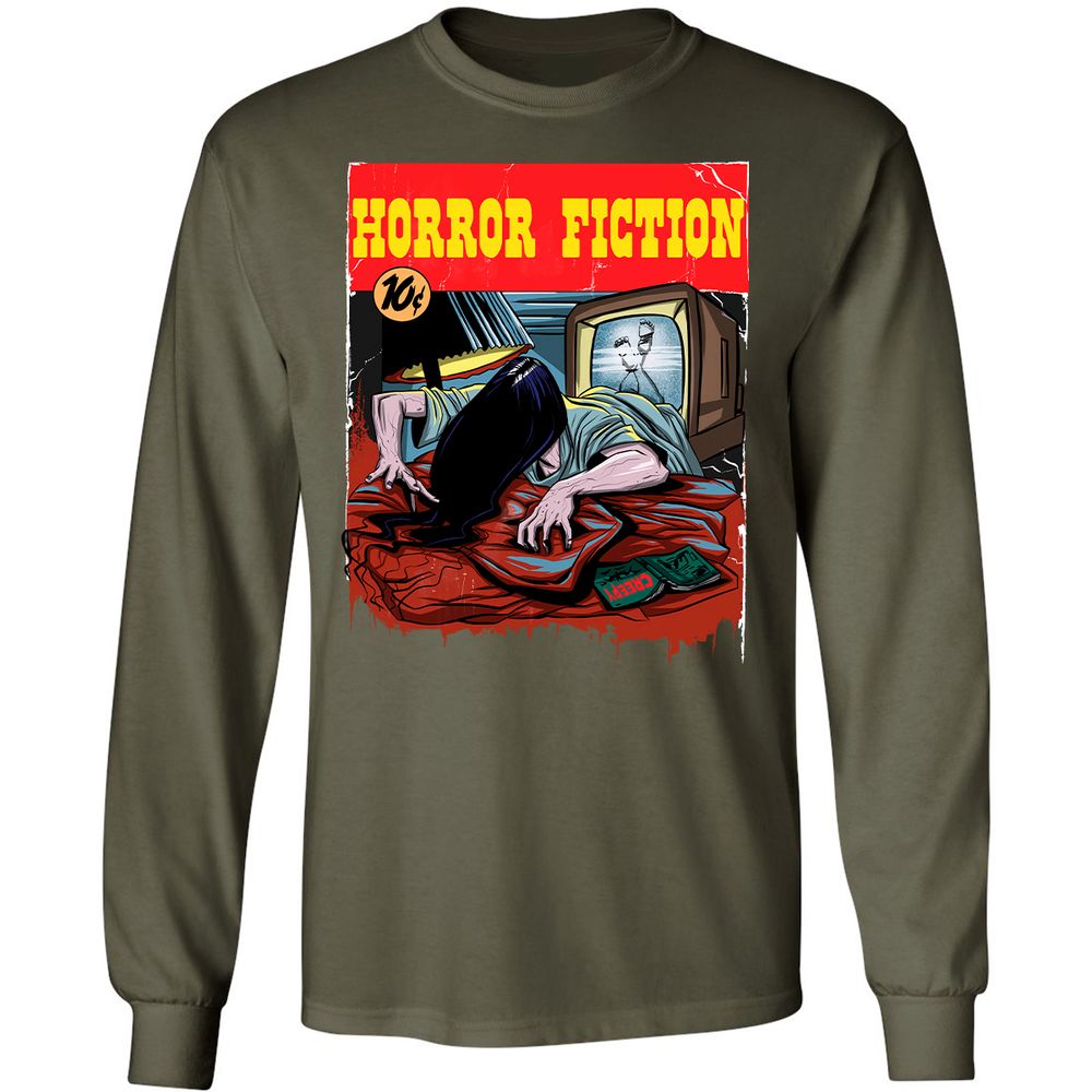 Long Sleeve T-Shirt - GQAF51KG - Military Green - 16