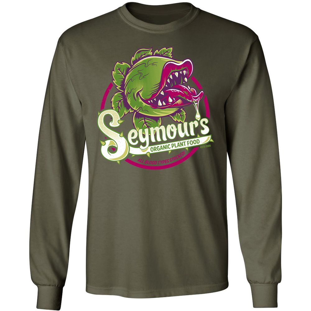 Long Sleeve T-Shirt - 8J6KKRB2 - Military Green - 16