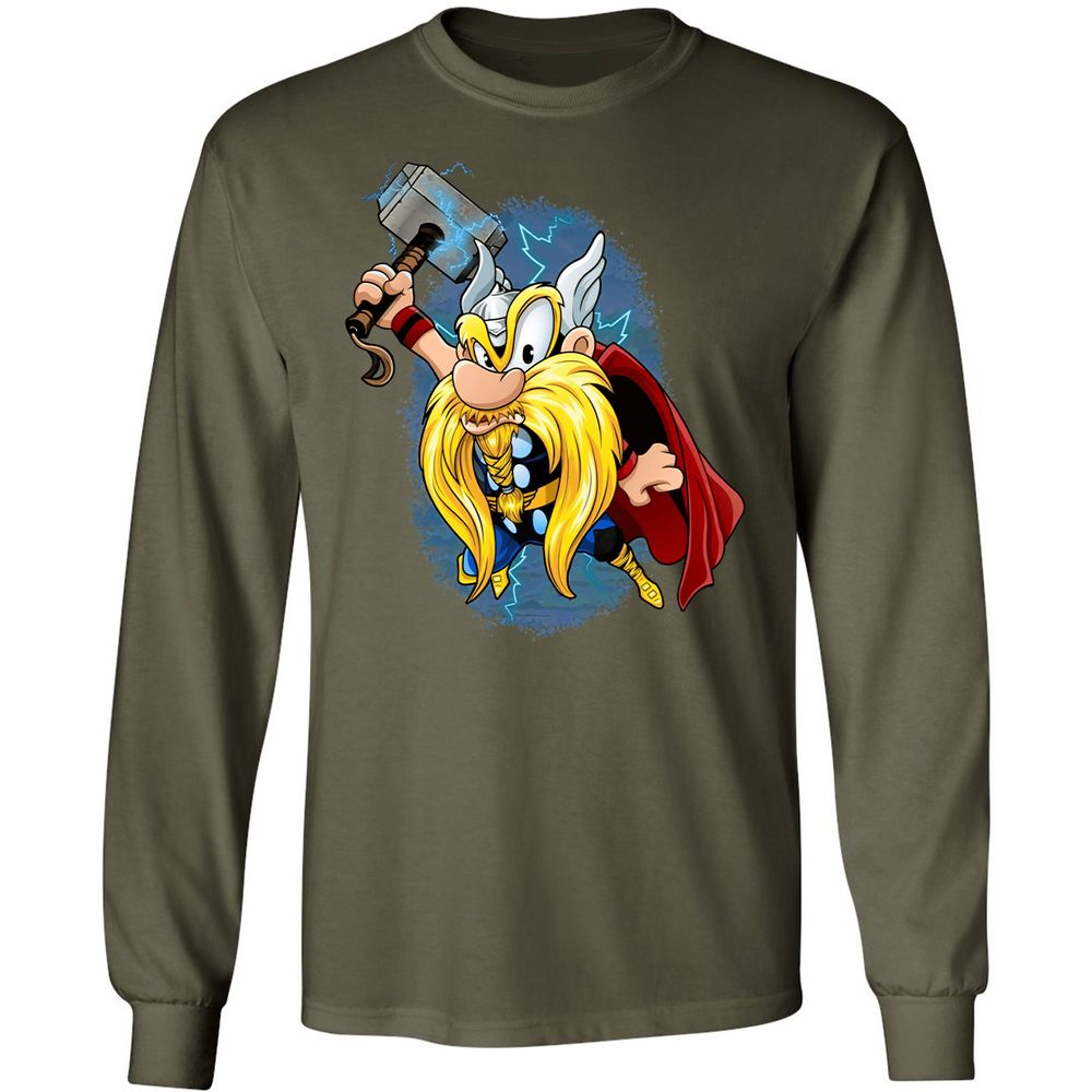 Long Sleeve T-Shirt - 8RT18GB1 - Military Green - 16