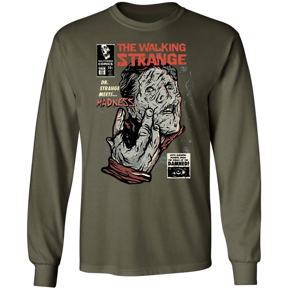 Long Sleeve T-Shirt - YEWEL1U3 - Military Green - 16