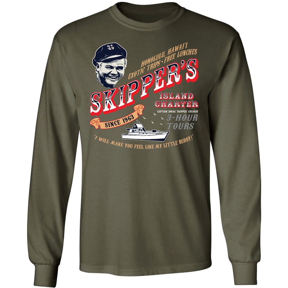Skipper's Island Charter - Military Green - 16