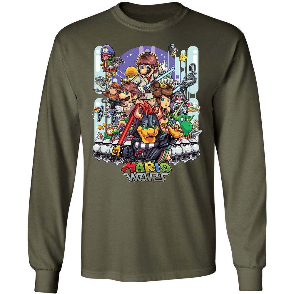 Long Sleeve T-Shirt - LMPEUBS2 - Military Green - 16