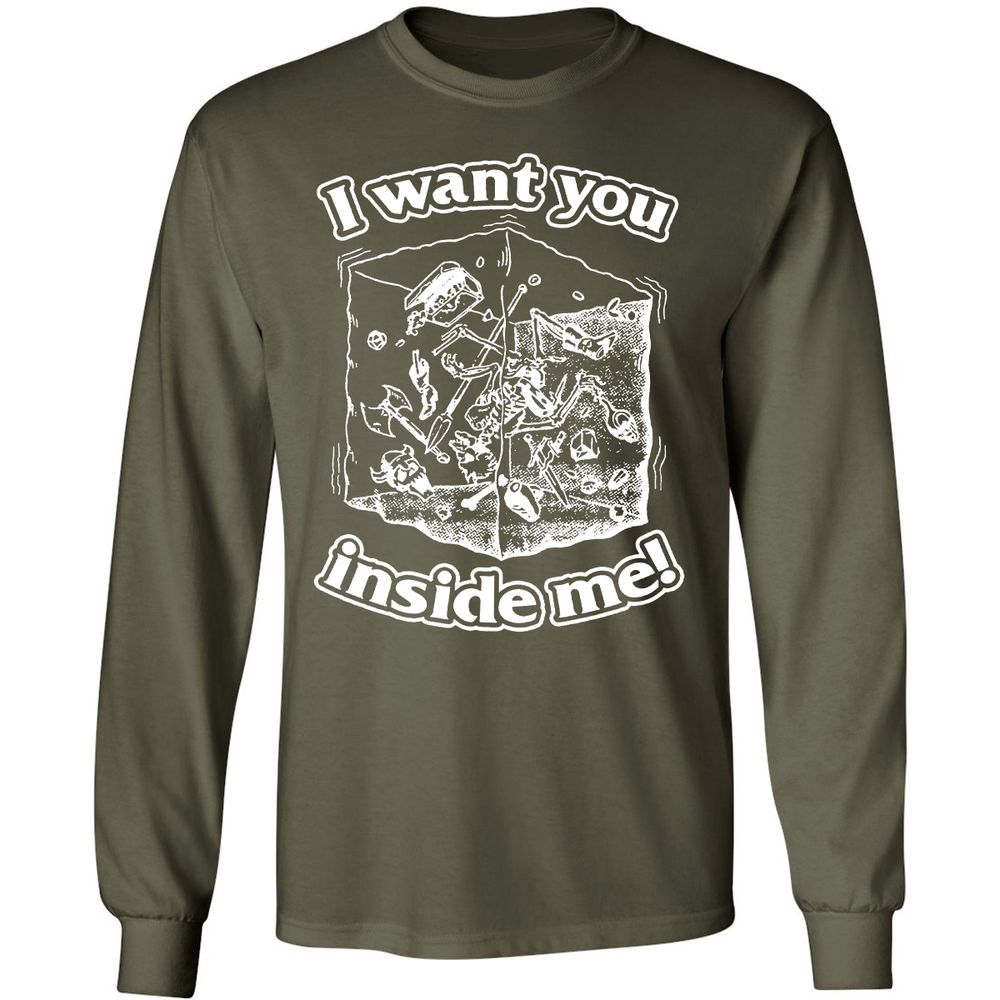 Long Sleeve T-Shirt - 6QS6SEHC - Military Green - 16
