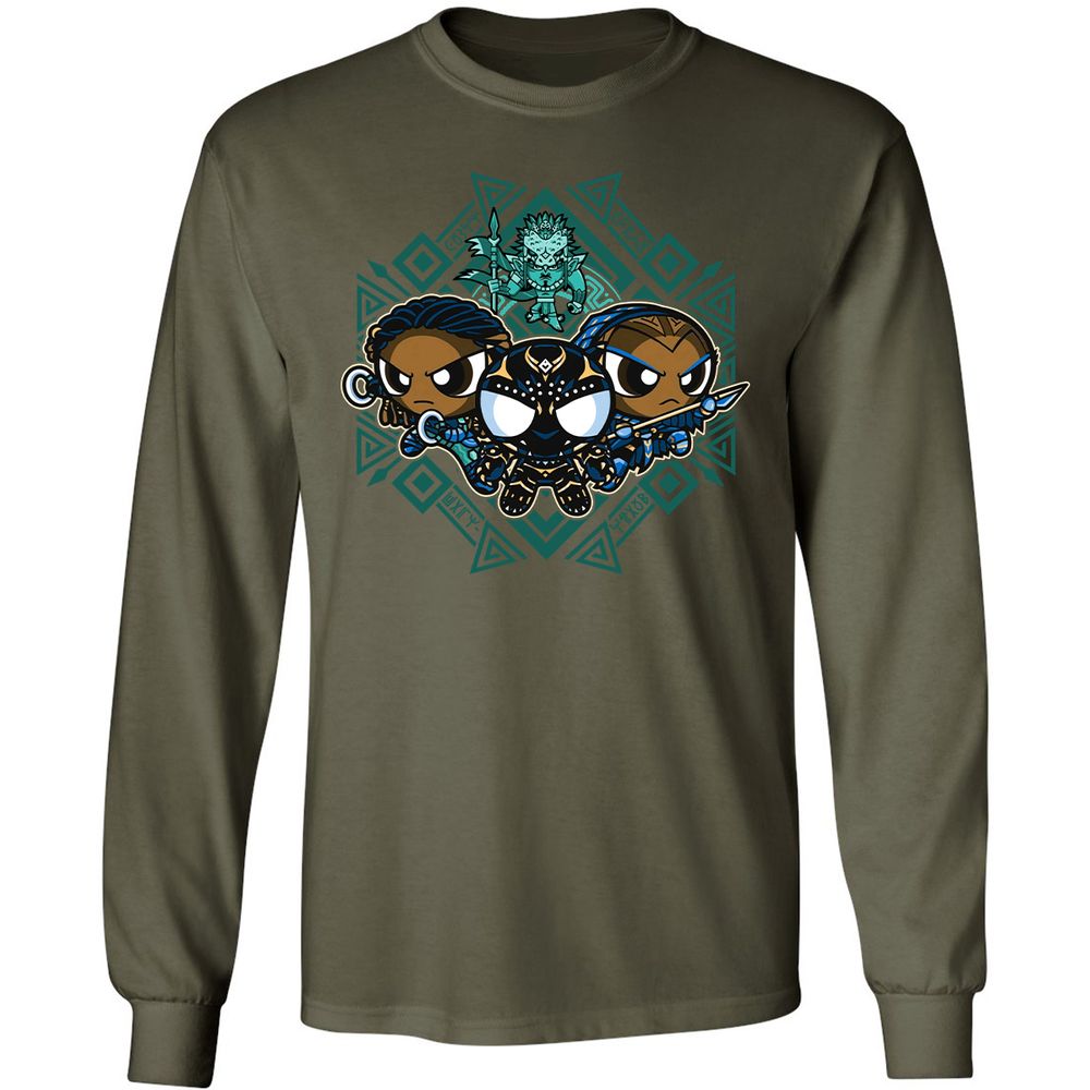 Long Sleeve T-Shirt - H3SNX4D6 - Military Green - 16