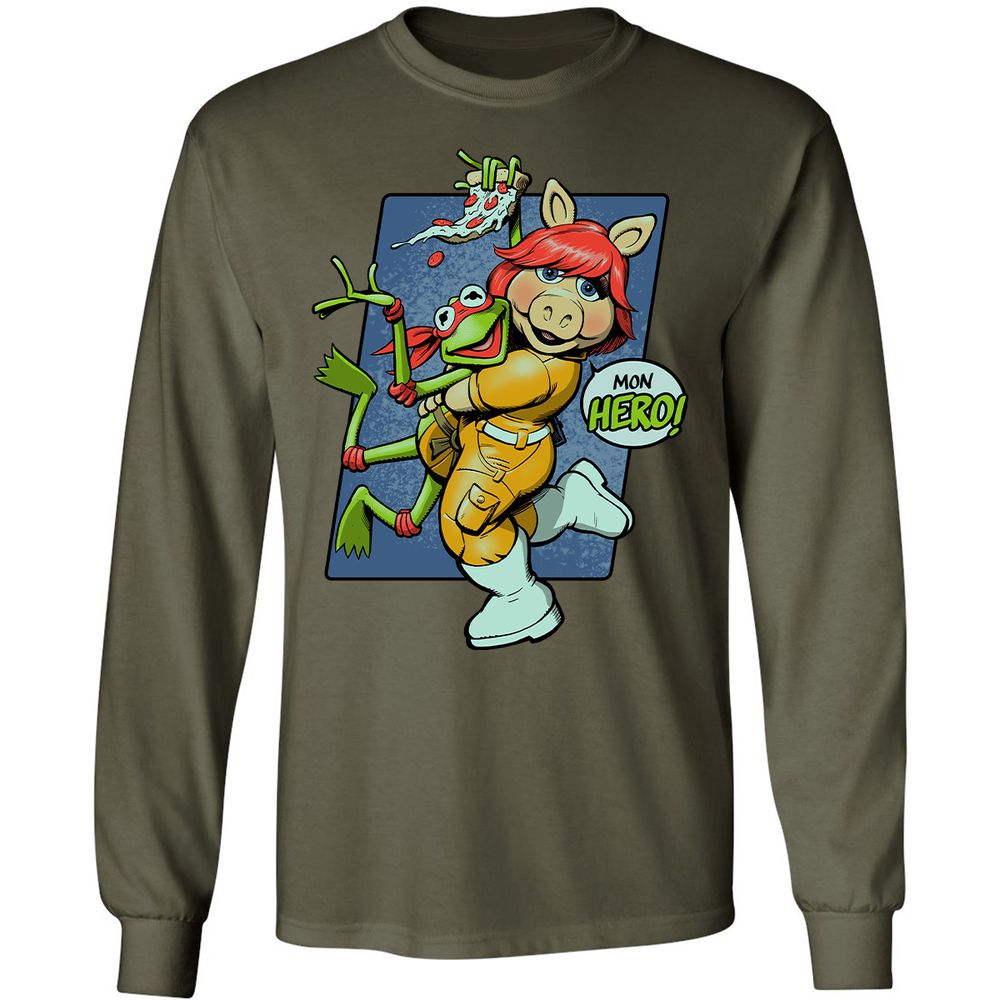 Long Sleeve T-Shirt - RSJXVDEK - Military Green - 16