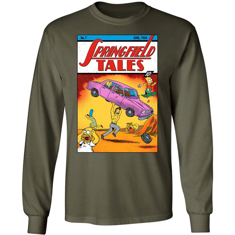 Long Sleeve T-Shirt - 9NH8ACWQ - Military Green - 16