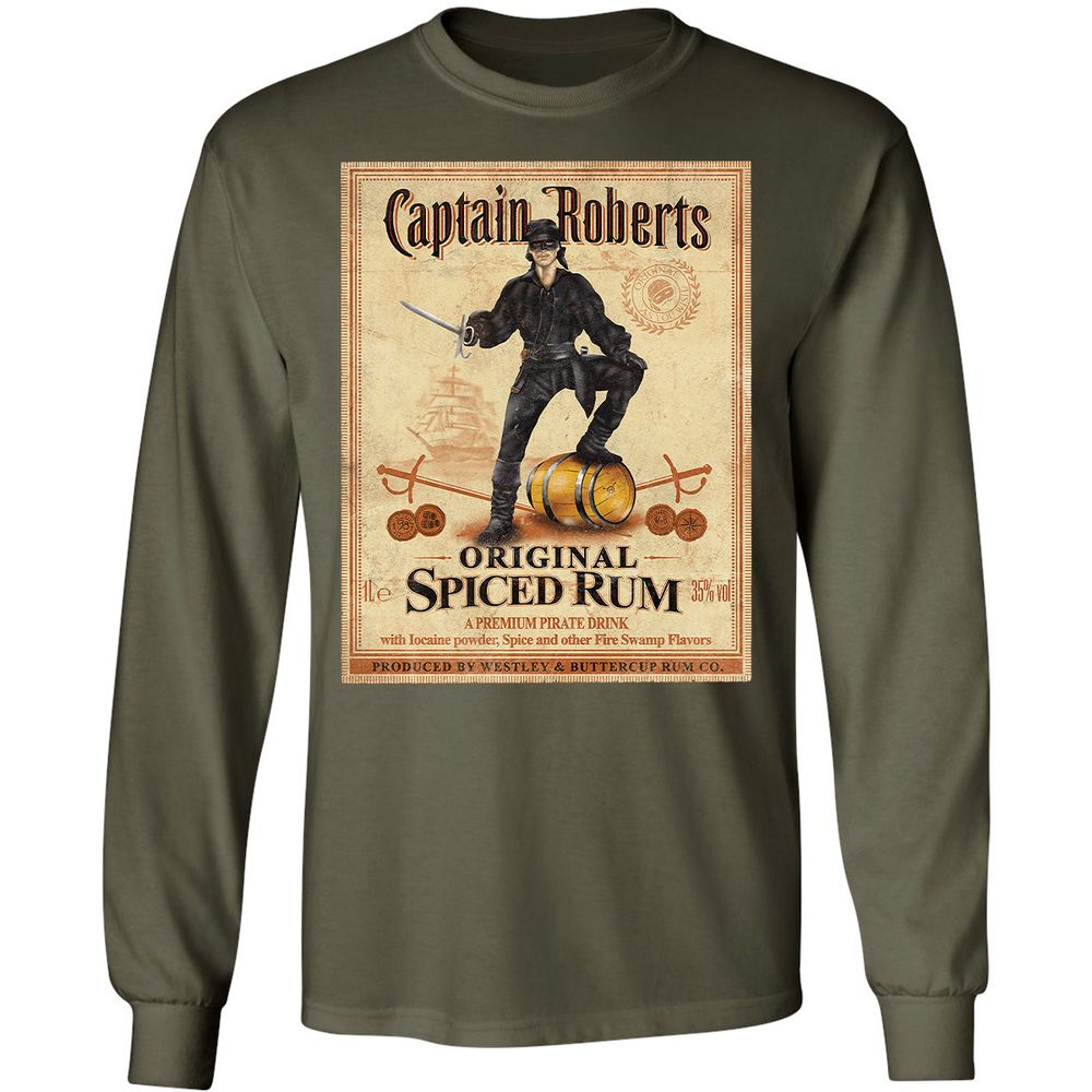 Long Sleeve T-Shirt - B7Z2YKNQ - Military Green - 16