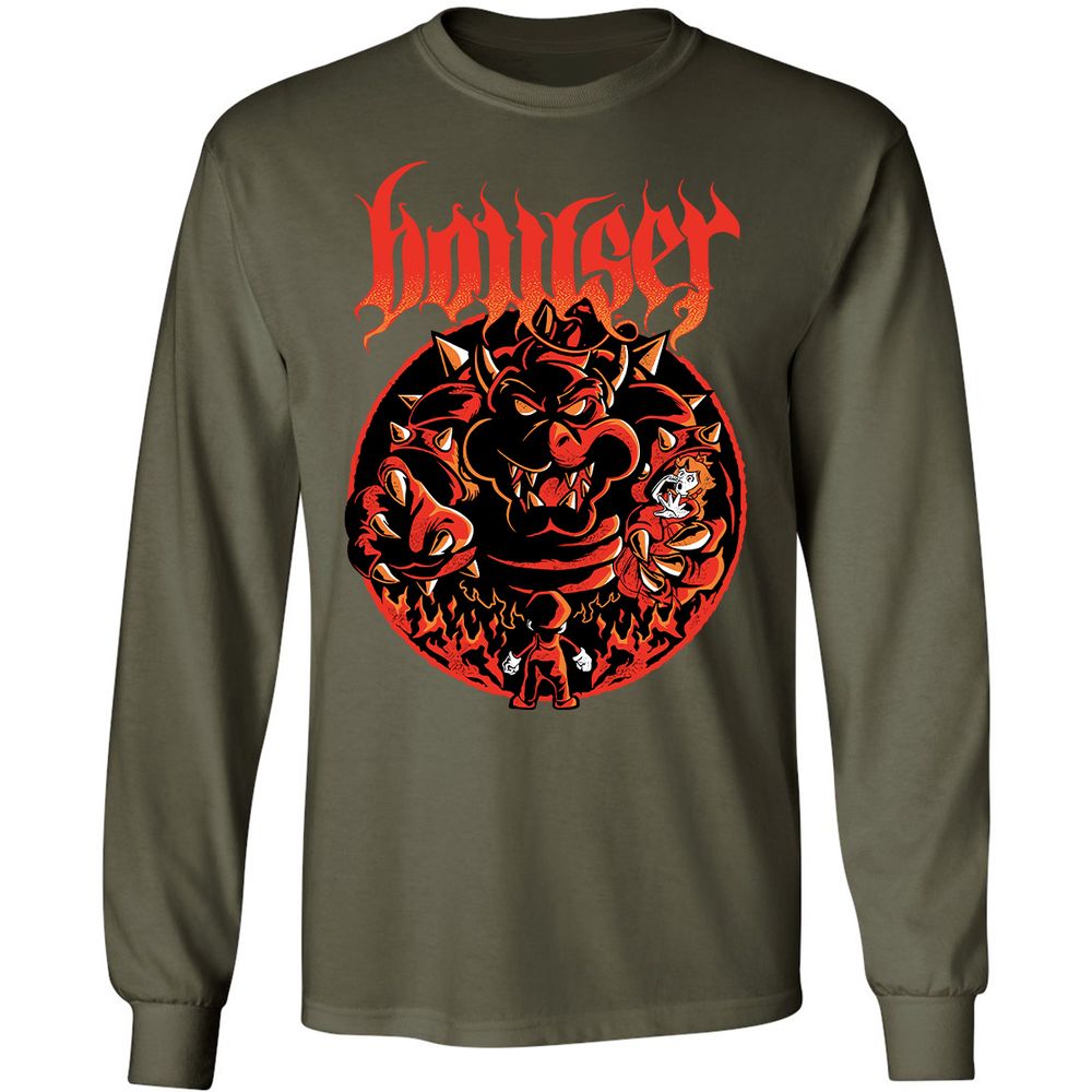Long Sleeve T-Shirt - 4XCVGFJY - Military Green - 16