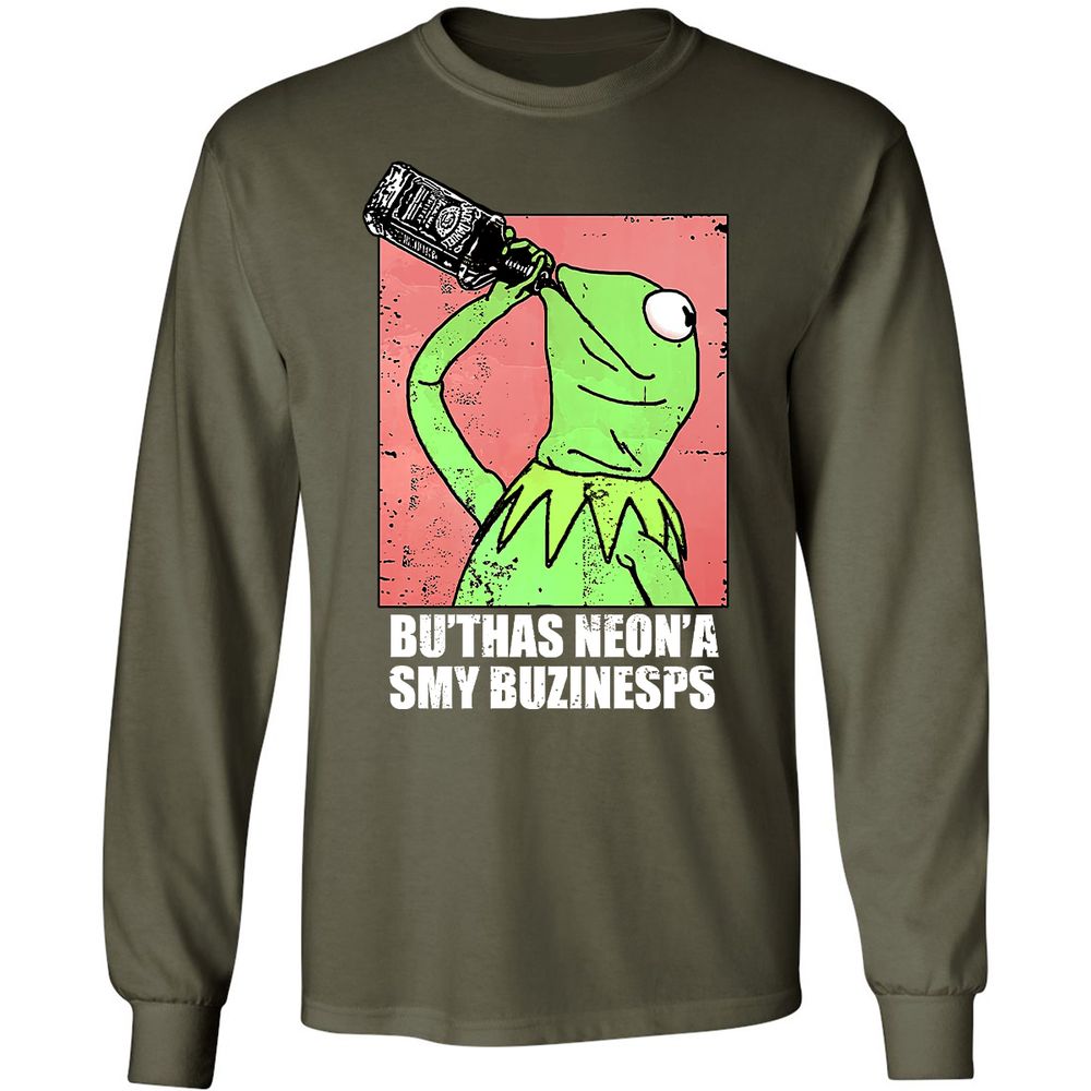 Long Sleeve T-Shirt - KYNBM7JG - Military Green - 16